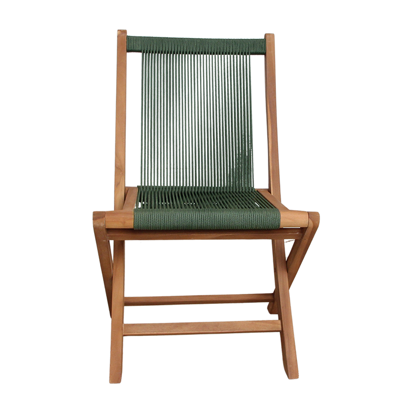 Rope opvouwbare tuinstoel groen