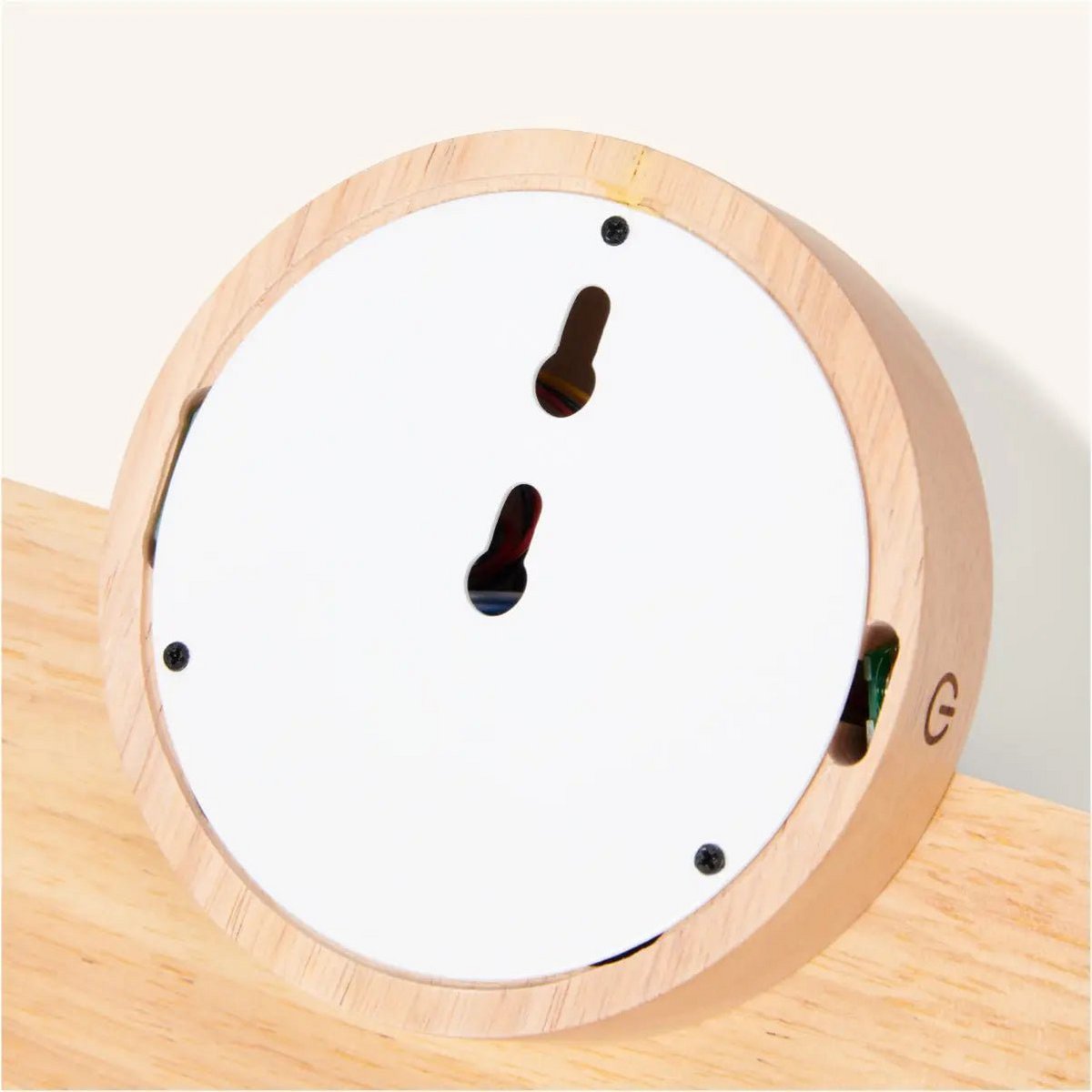 Kane lichtbruine draadloze wandlamp – oplaadbare lamp van hout en glas